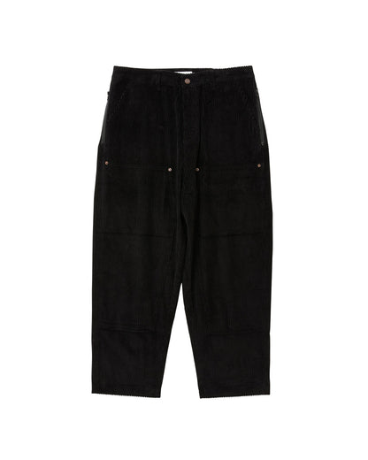 BOHEMIAN CORDUROY WORK PANTS - BLACK