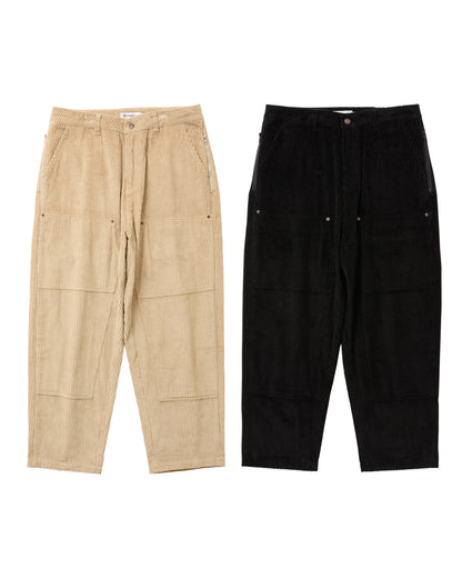 BOHEMIAN CORDUROY WORK PANTS - BEIGE