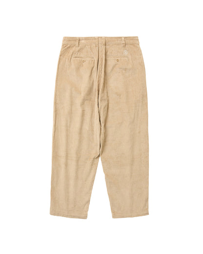 BOHEMIAN CORDUROY WORK PANTS - BEIGE