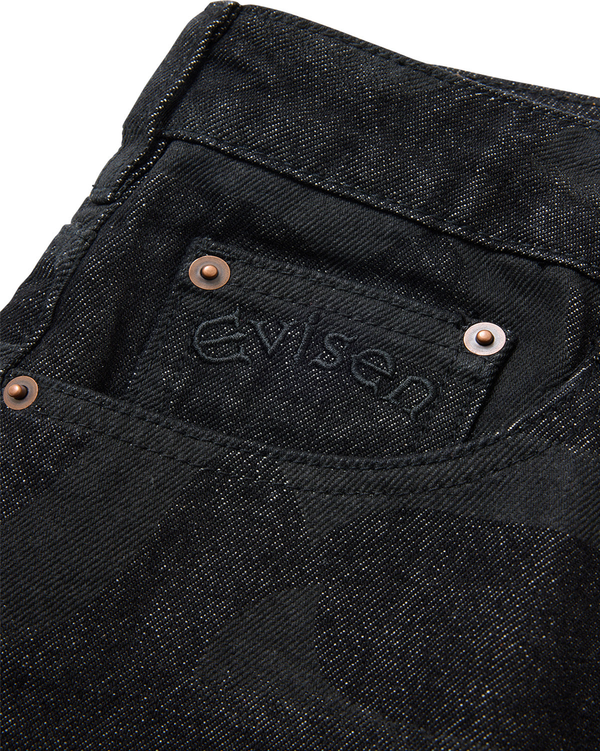 PATTERN DENIM PANTS - BLACK