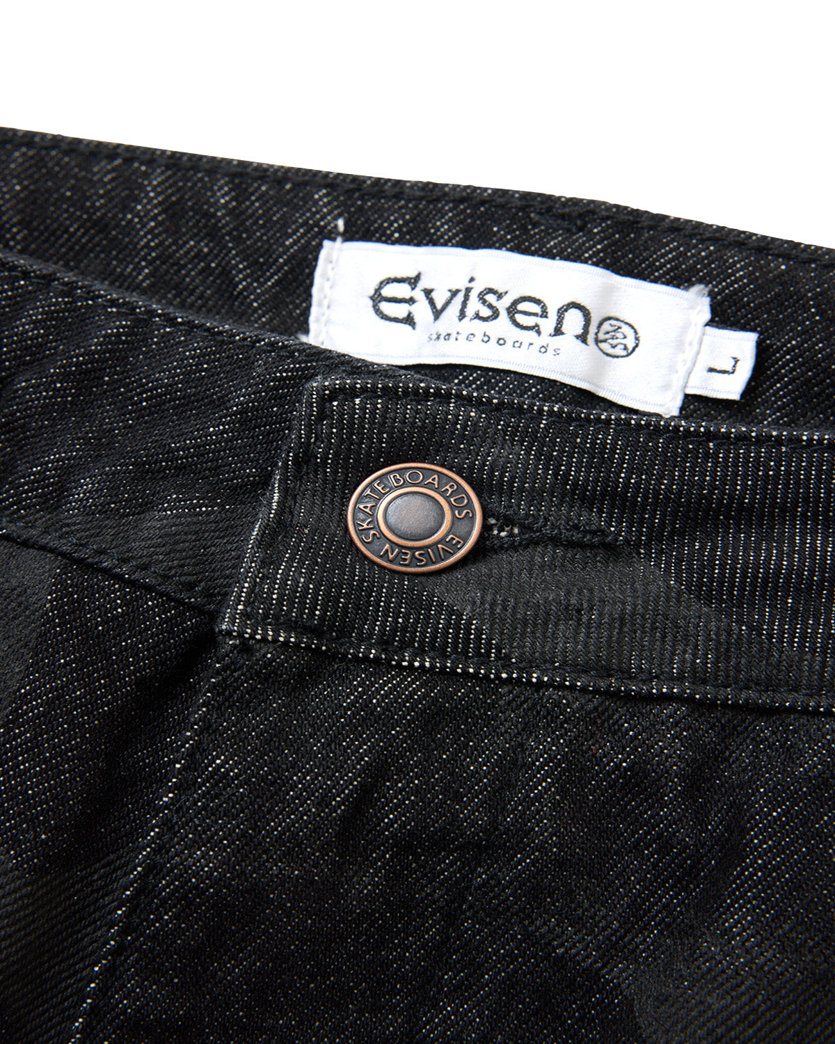 PATTERN DENIM PANTS - BLACK
