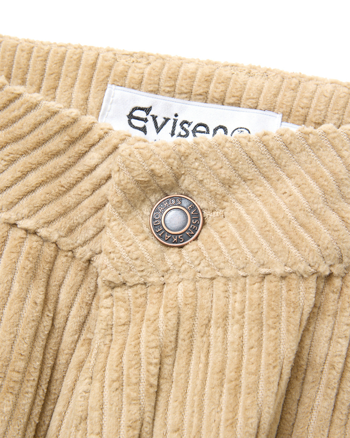 BOHEMIAN CORDUROY WORK PANTS - BEIGE