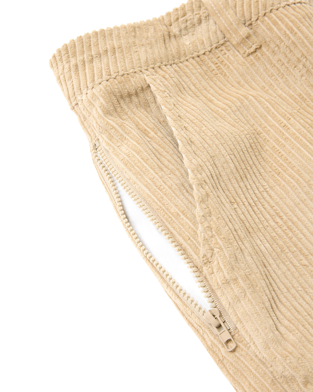 BOHEMIAN CORDUROY WORK PANTS - BEIGE