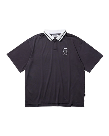 EE LOGO POLO - CHARCOAL