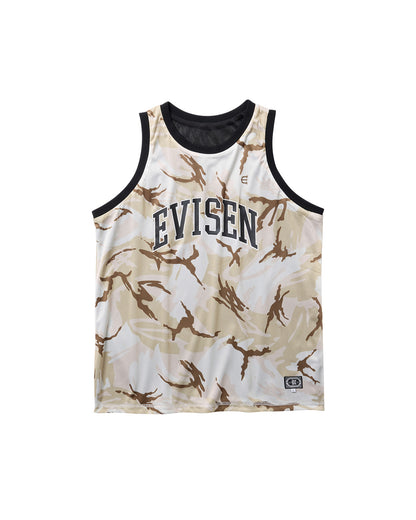 OHAKO CAMO MESH TANK - BLACK / SAND CAMO