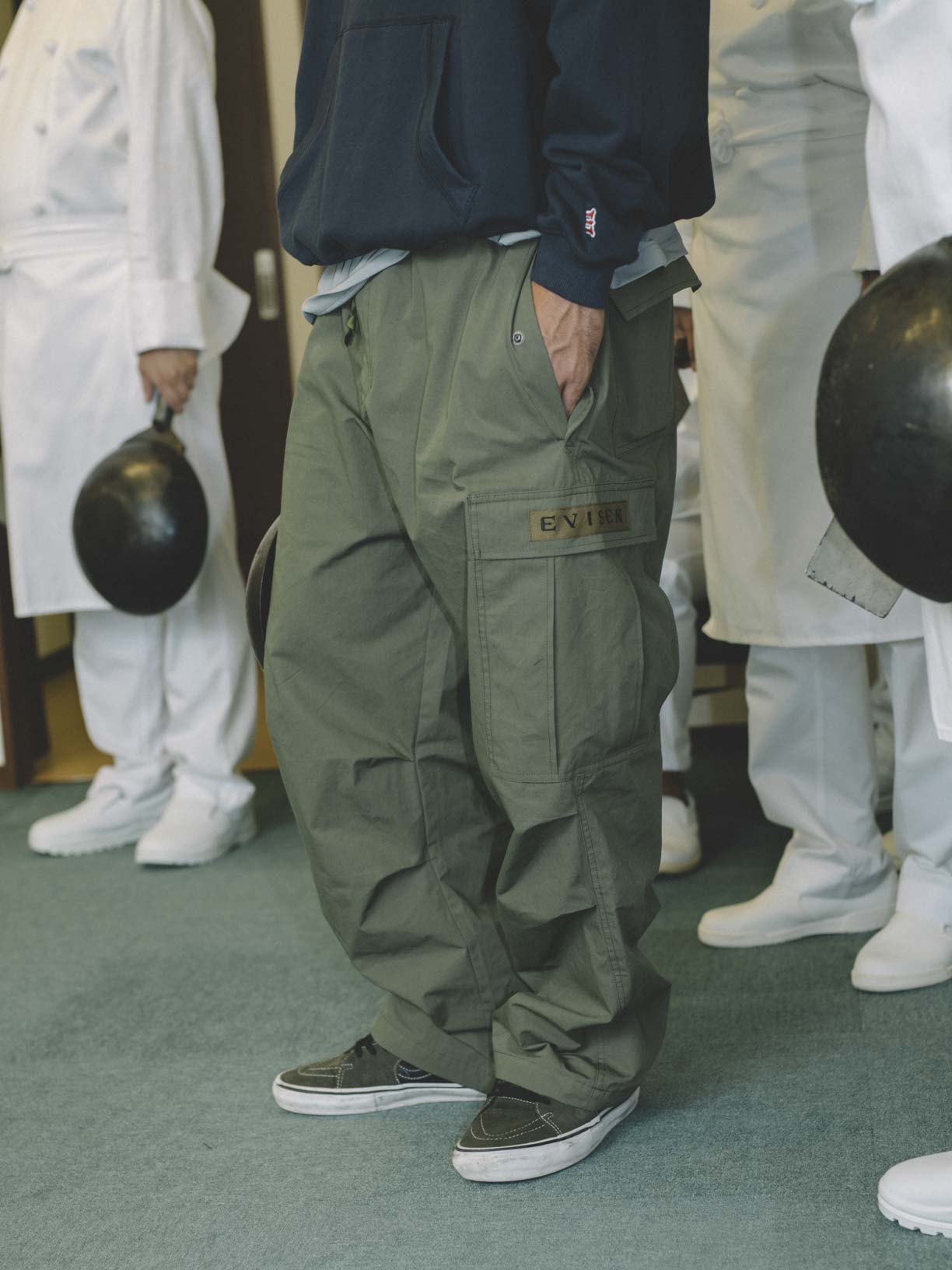 DAN.D CARGO PANTS - OLIVE