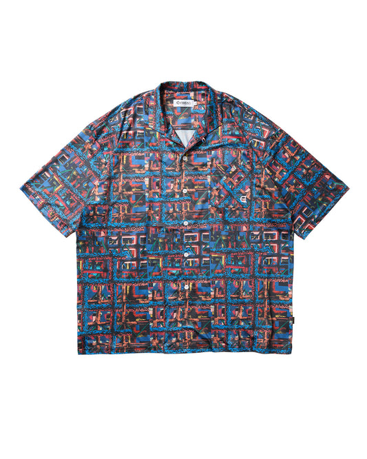 JULIEN OPEN S/S SHIRT - TURQUOISE