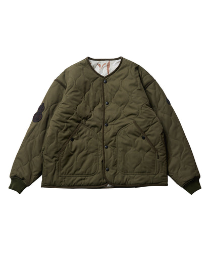 REVERSIBLE SOUVENIR QUILTED JKT - NAVY