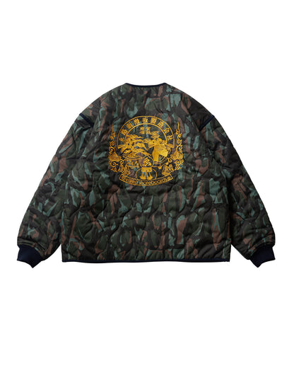 REVERSIBLE SOUVENIR QUILTED JKT - NAVY