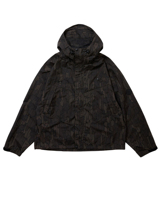 TREE CAMO MOUNTAIN JACKET - BLACK