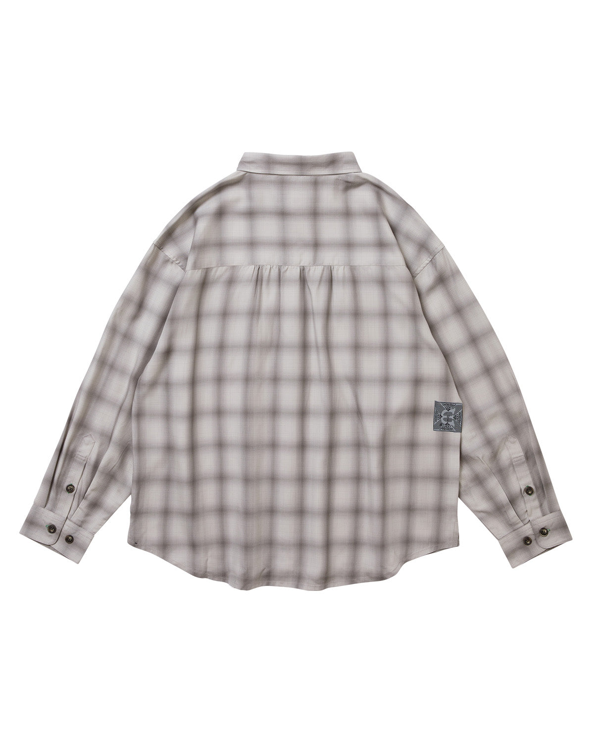 WILLIAM CHECK L/S SHIRT - GREY – Evisen Skateboards ゑ (エビセン