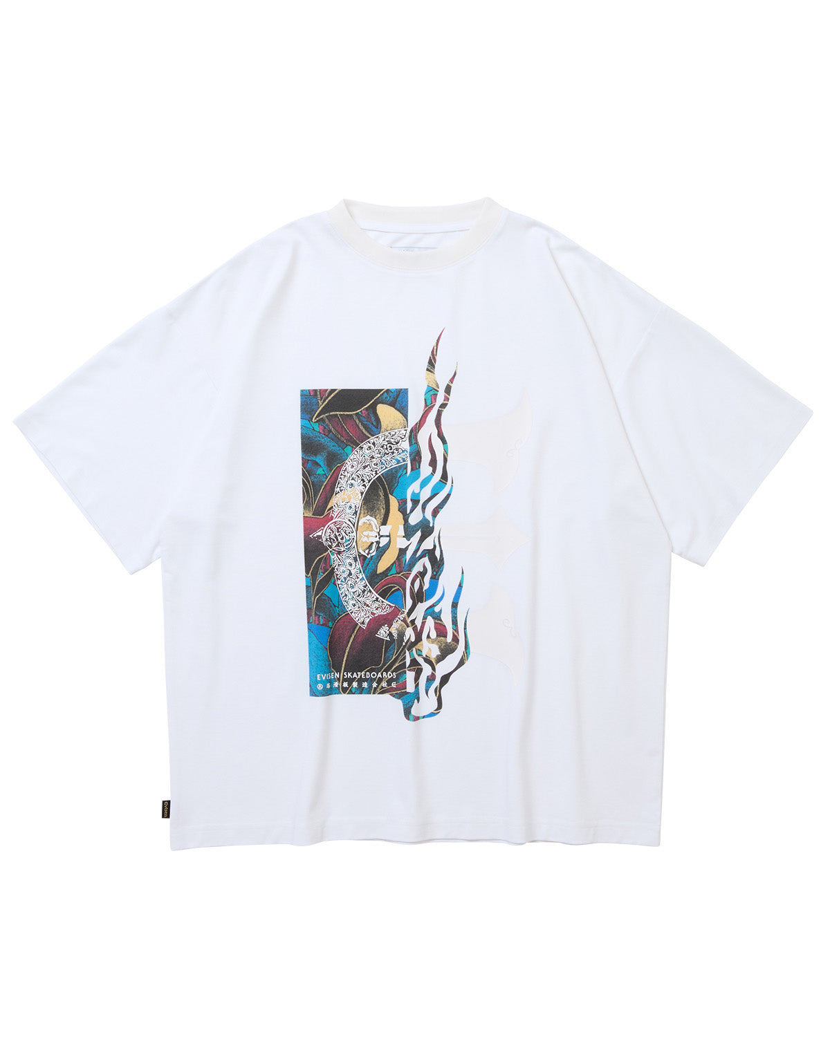 JULIEN E LOGO TECH TEE - WHITE