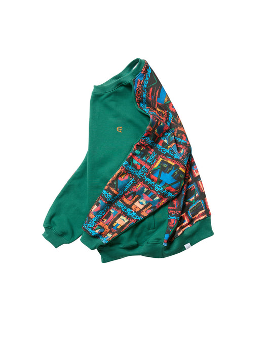 JULIEN CARD CREWNECK - GREEN