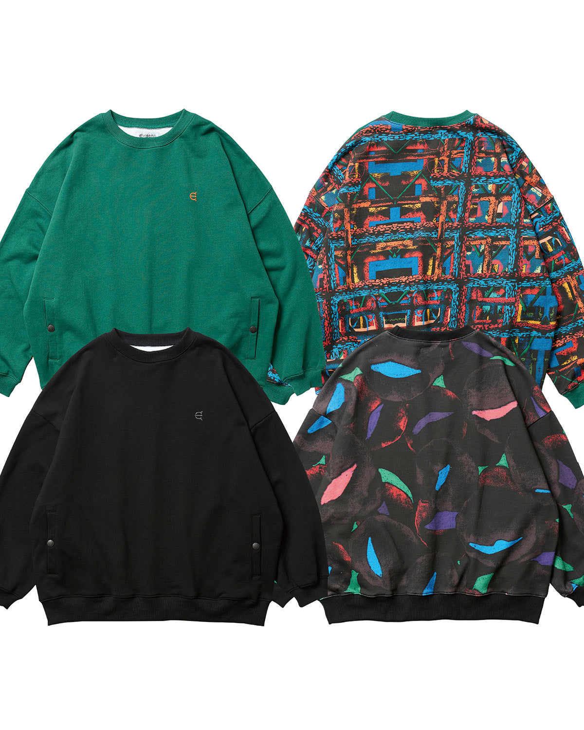 JULIEN CARD CREWNECK - BLACK – Evisen Skateboards ゑ (エビセン