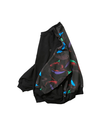 JULIEN CARD CREWNECK - BLACK