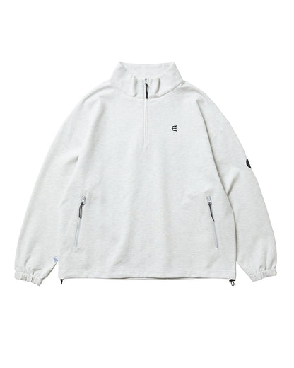 PUNCH HALF ZIP SWEAT - GREY