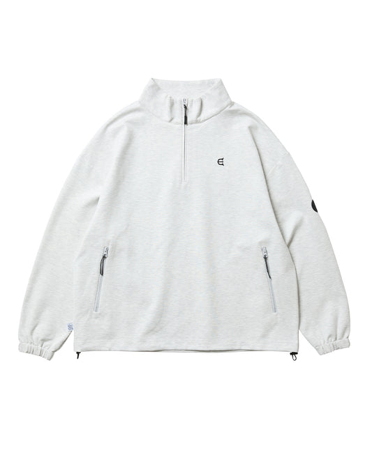 PUNCH HALF ZIP SWEAT - GREY
