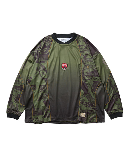 PHEASANT MOTO JERSEY - OLIVE / BLACK