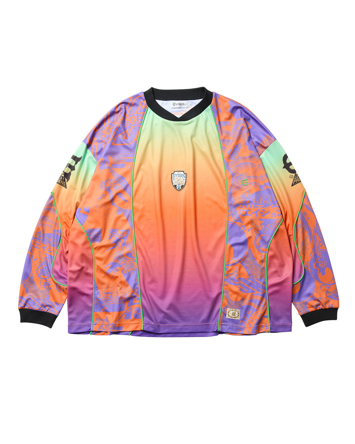 PHEASANT MOTO JERSEY - ORANGE / PURPLE