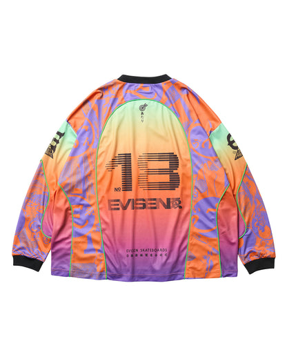 PHEASANT MOTO JERSEY - ORANGE / PURPLE