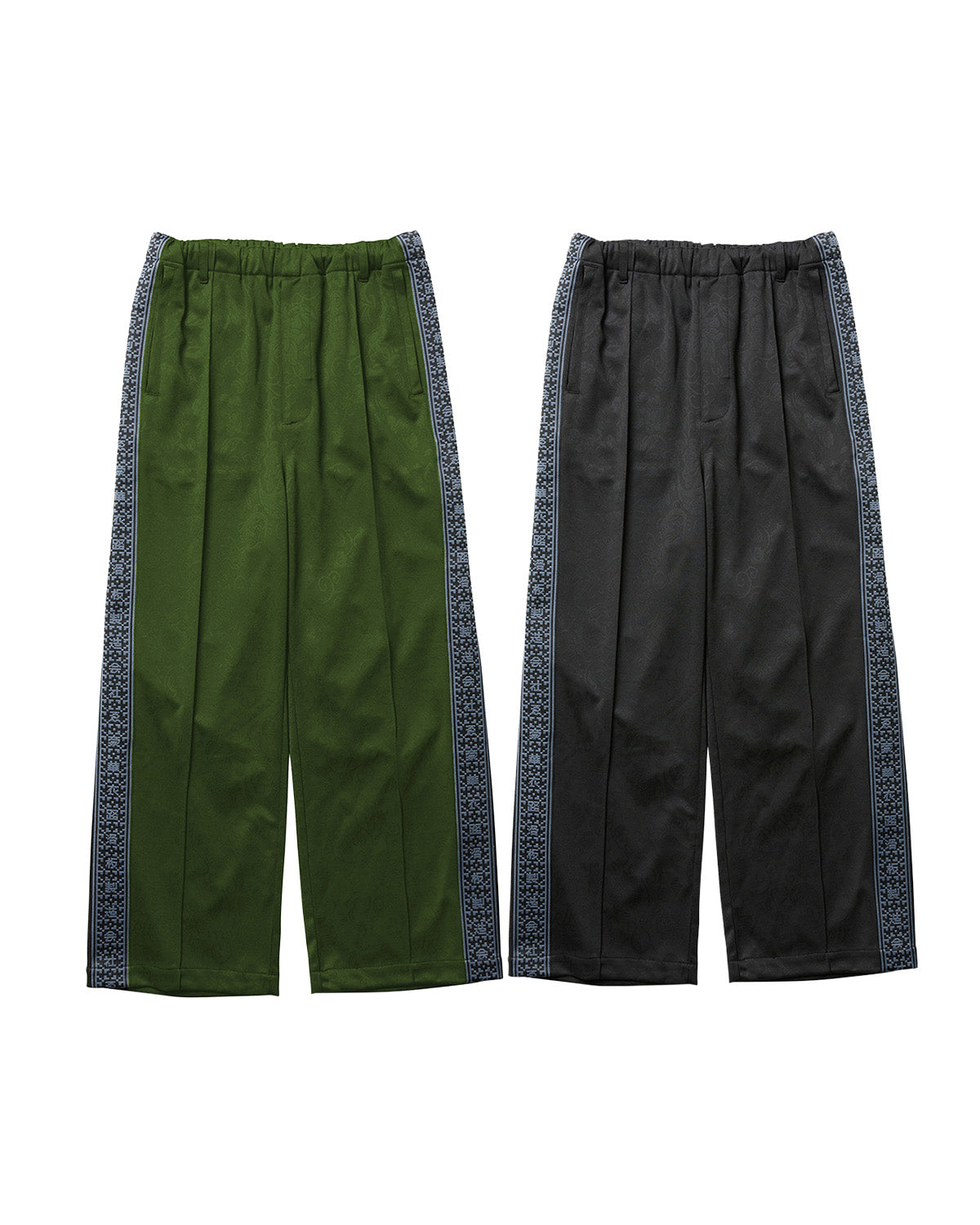 DELUXE x EVISEN BOTANIC TRACKSUIT PANTS - BLACK – Evisen