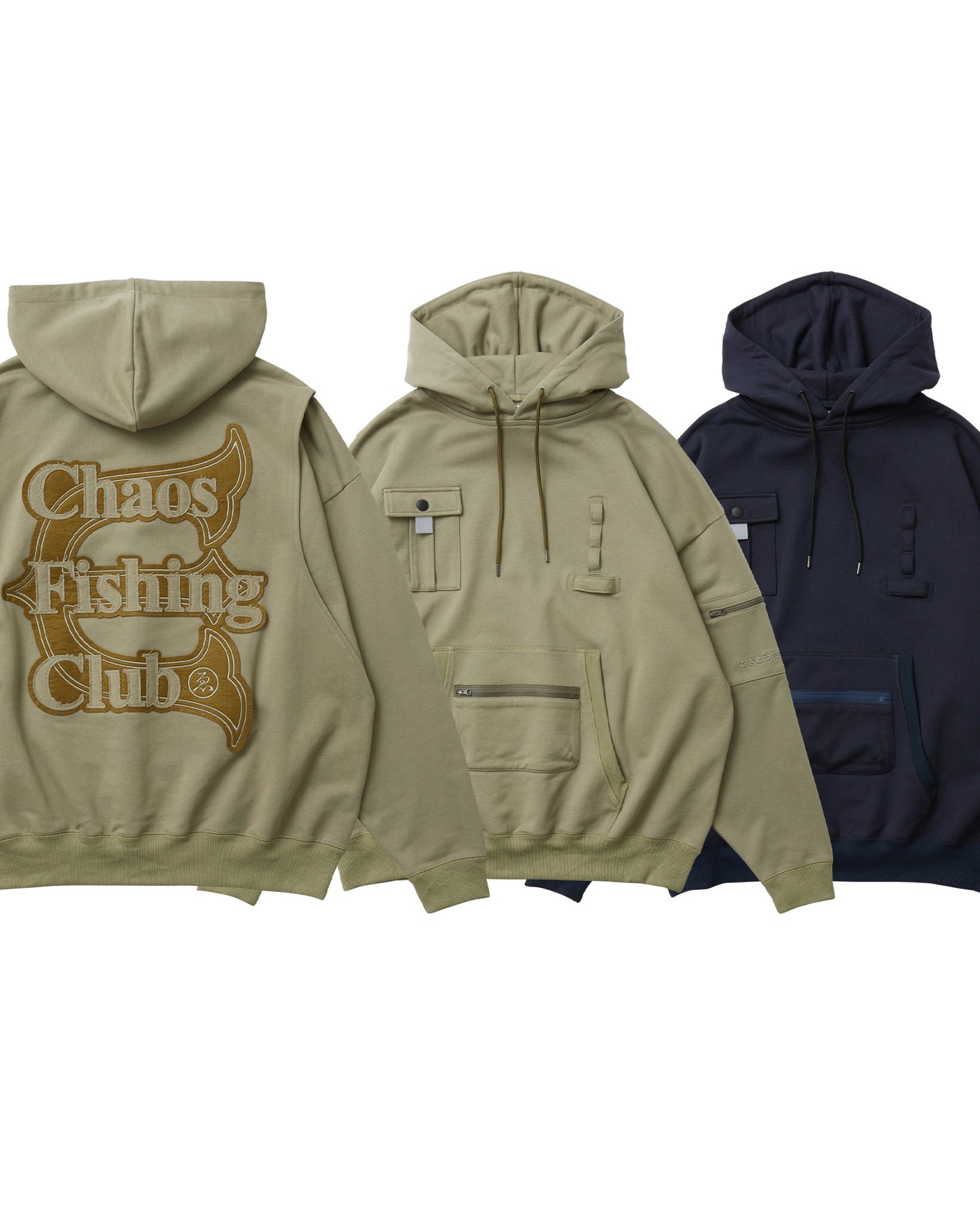 Evisen / Chaos Fishing Club EVENING BITE HOODIE (CORDURA®) - OLIVE