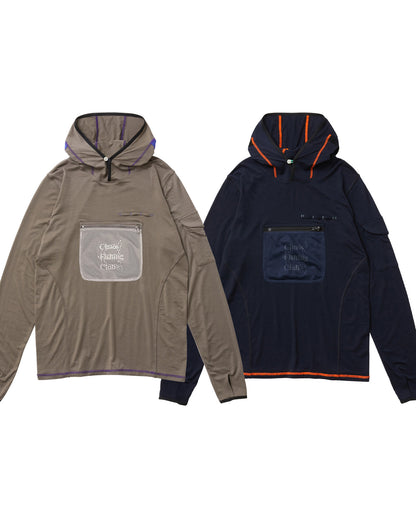 Evisen / Chaos Fishing Club TROPIC NATURAL HOODIE - NAVY