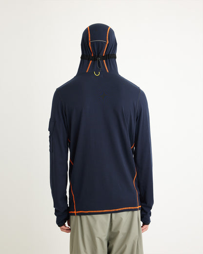 Evisen / Chaos Fishing Club TROPIC NATURAL HOODIE - NAVY