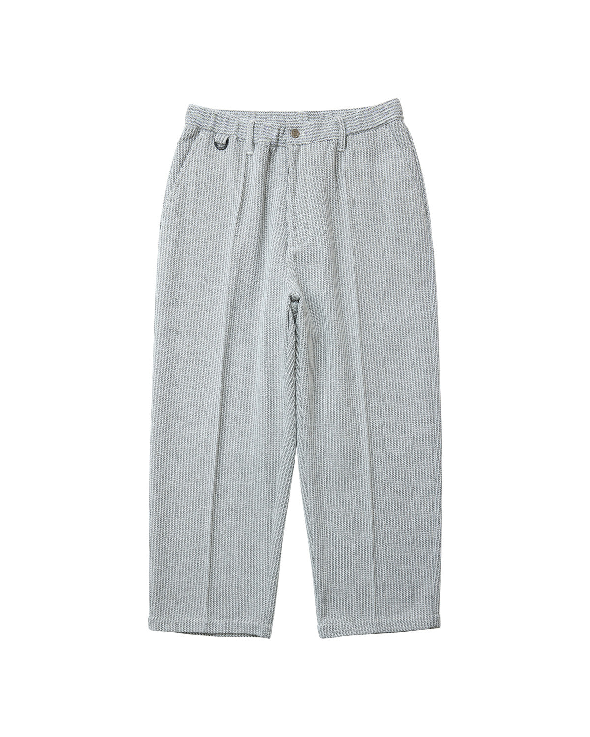 JACQUARD PINTUCK PANTS - GREY 【EC限定カラー】
