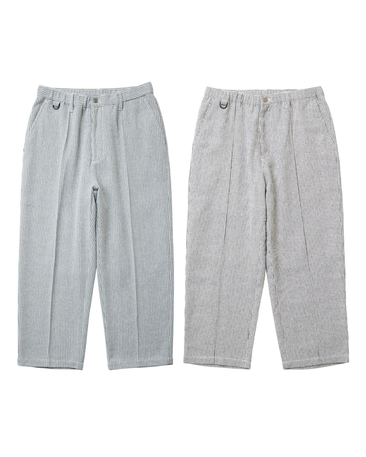 JACQUARD PINTUCK PANTS - GREY 【EC限定カラー】