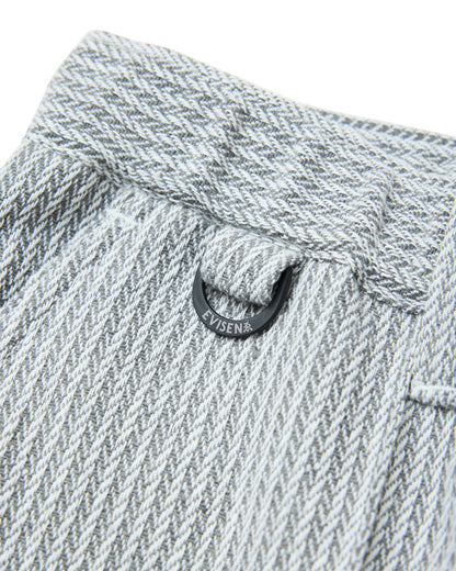 JACQUARD PINTUCK PANTS - GREY 【EC限定カラー】