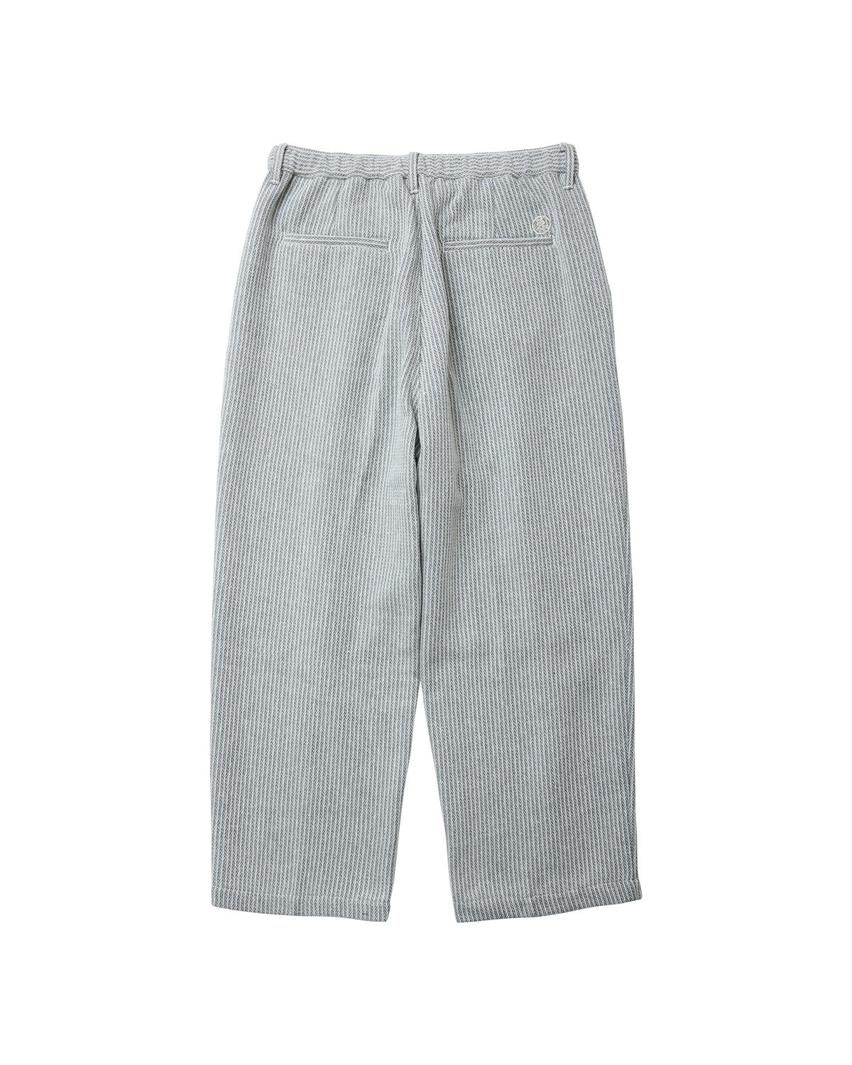 JACQUARD PINTUCK PANTS - GREY 【EC限定カラー】