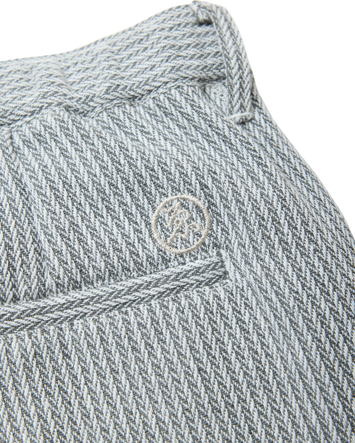 JACQUARD PINTUCK PANTS - GREY 【EC限定カラー】