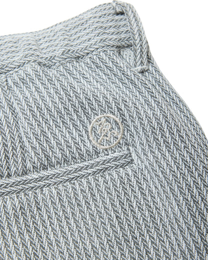 JACQUARD PINTUCK PANTS - GREY 【EC限定カラー】