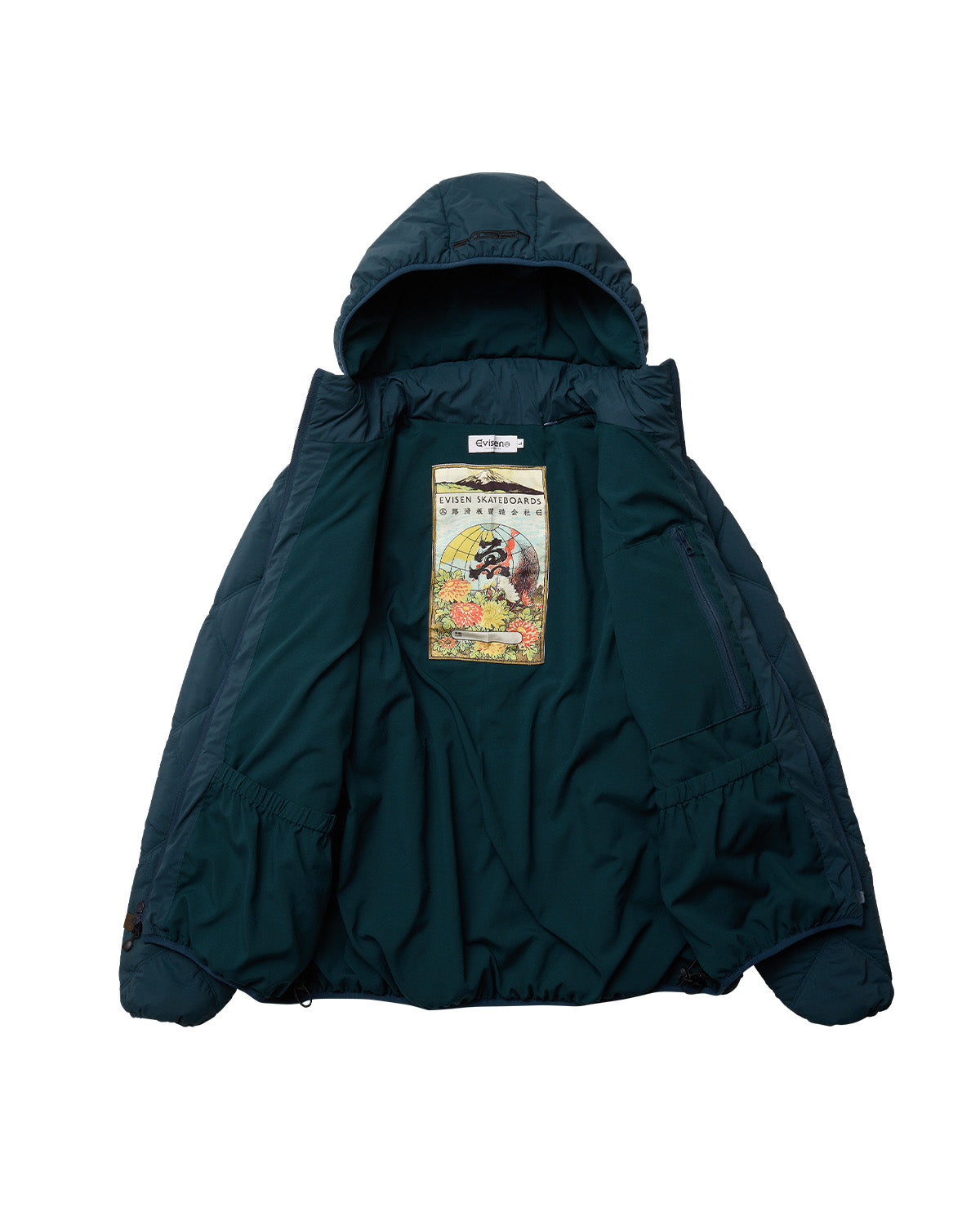 LIGHT QUILTED DOWN JACKET - GREY – Evisen Skateboards ゑ (エビセン