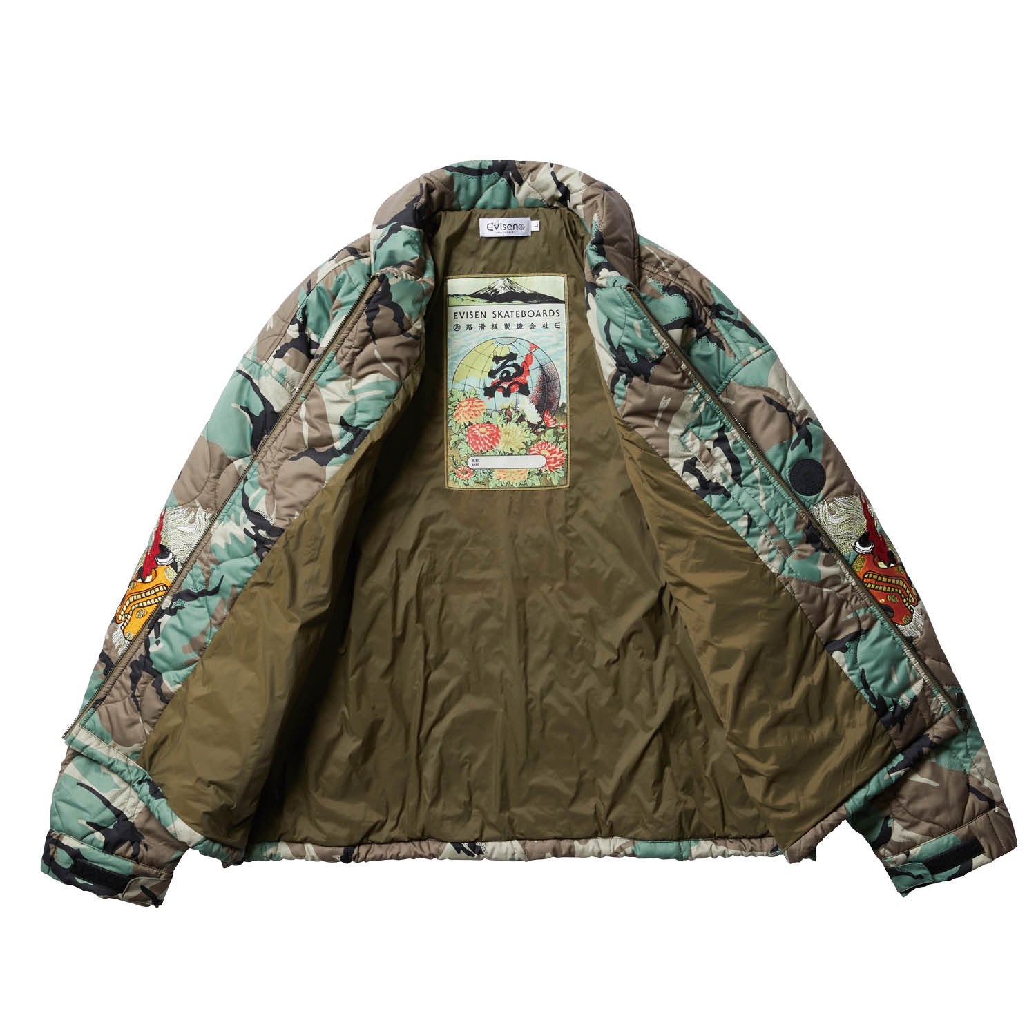 SOUVENIR QUILTING JACKET - CAMO – Evisen Skateboards ゑ (エビセン