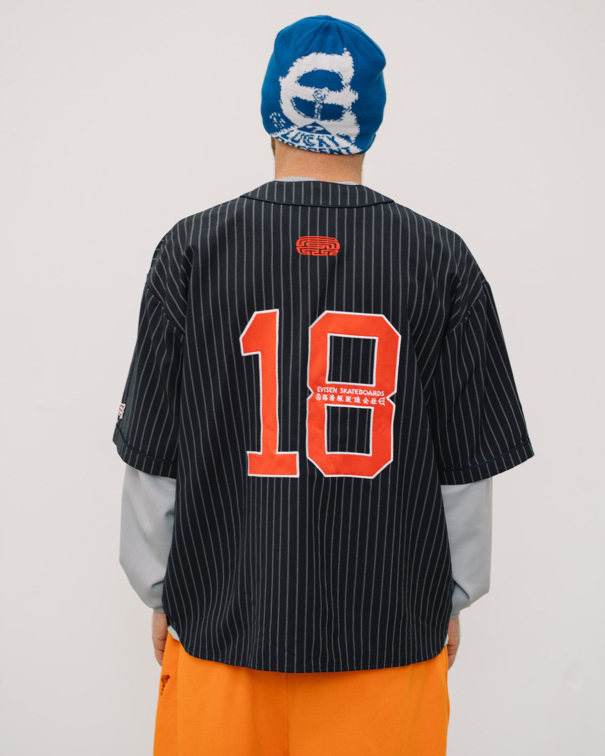 OFFICIAL REPLICA BASEBALL SHIRT - NAVY – Evisen Skateboards ゑ