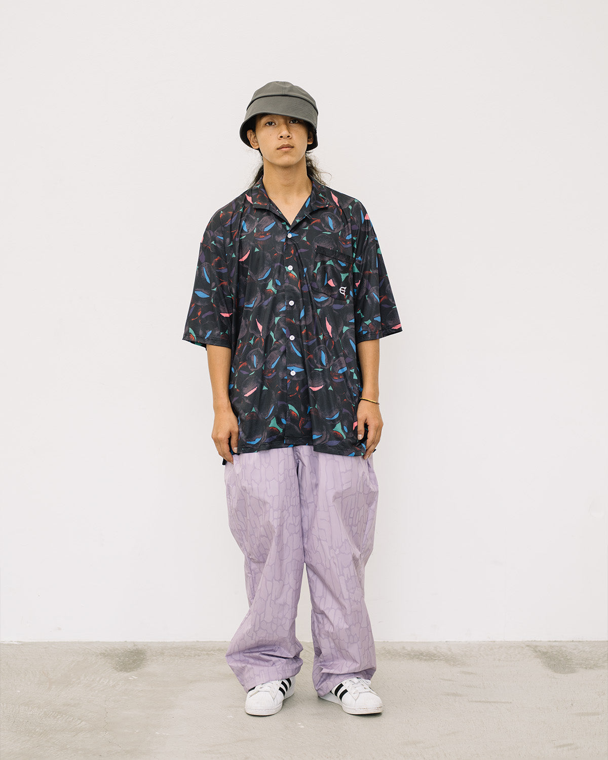 JULIEN OPEN S/S SHIRT - BLUE / ORANGE – Evisen Skateboards ゑ