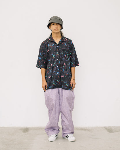 JULIEN OPEN S/S SHIRT - BLACK