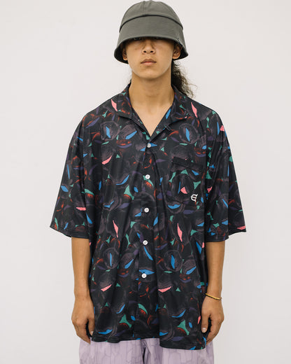 JULIEN OPEN S/S SHIRT - BLACK