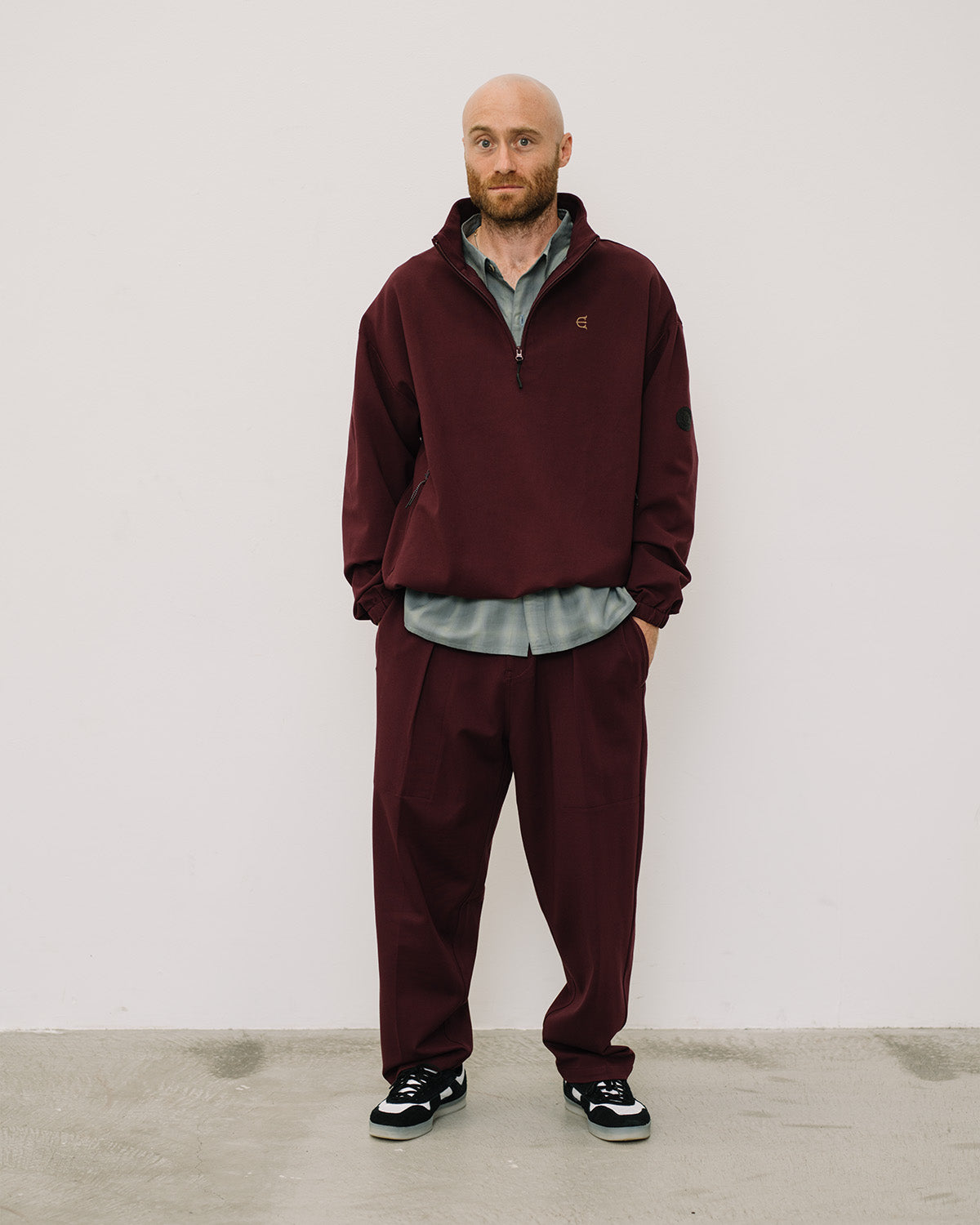 PUNCH HALF ZIP SWEAT - NAVY – Evisen Skateboards ゑ (エビセン