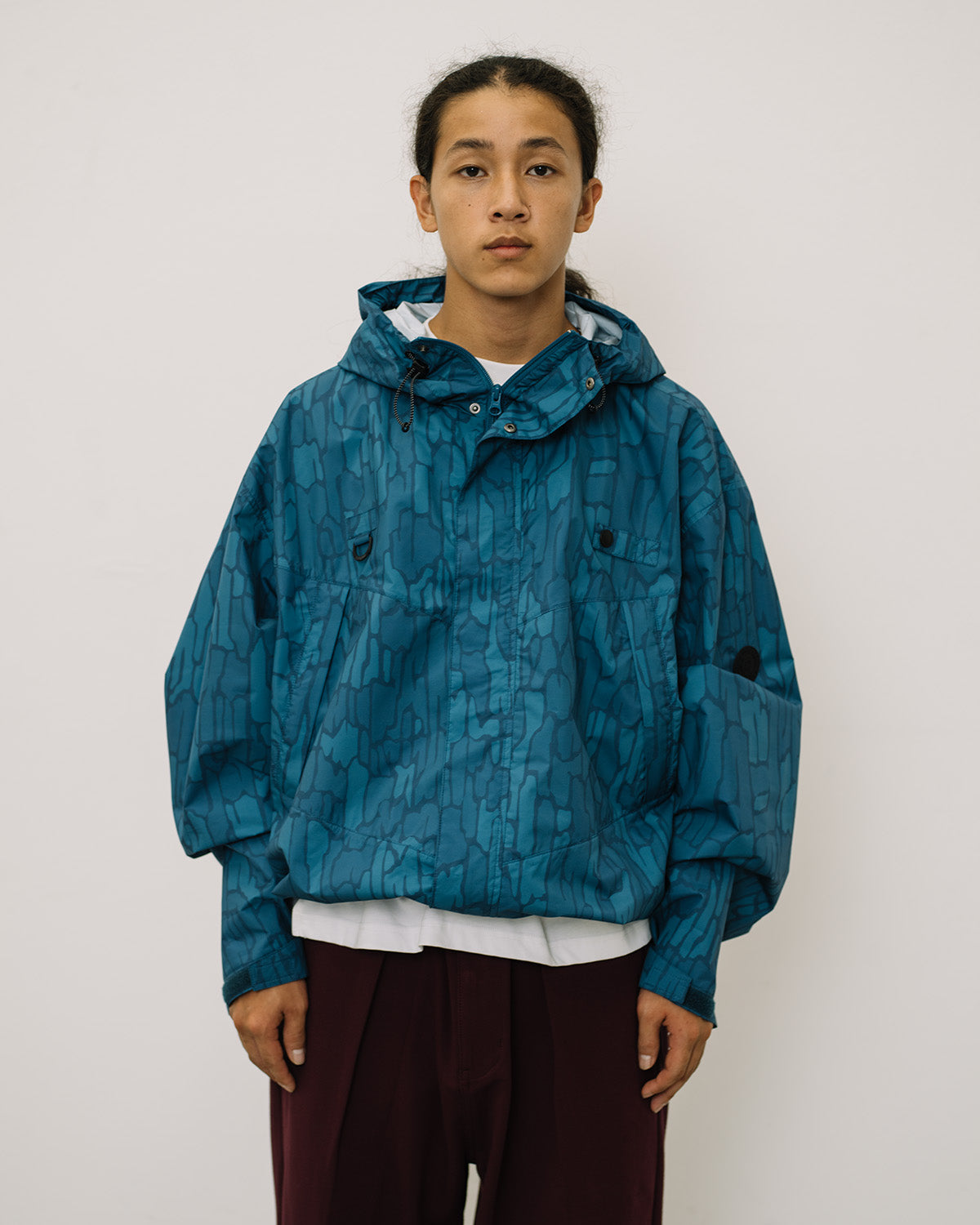 TREE CAMO MOUNTAIN JACKET - BLUE