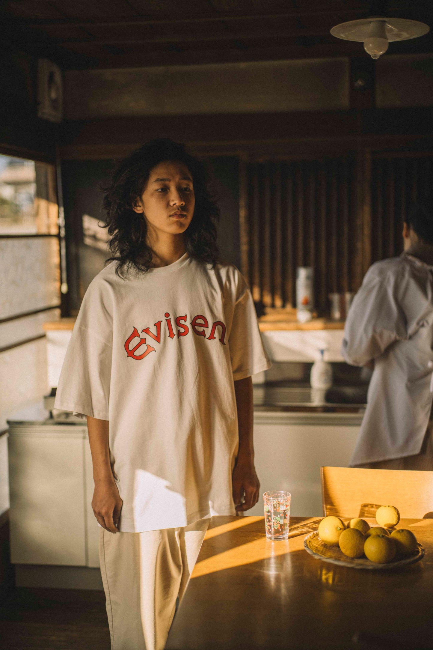 ROUND LOGO T-SHIRT - BLUE