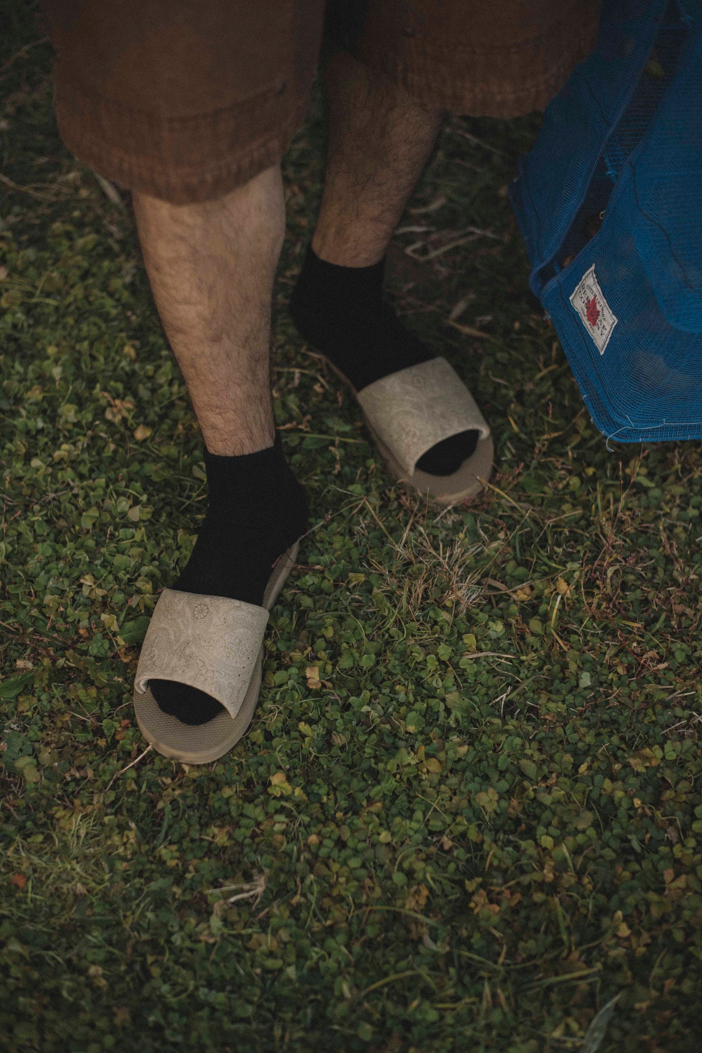 E LOGO ANKLE SOCKS - WHITE