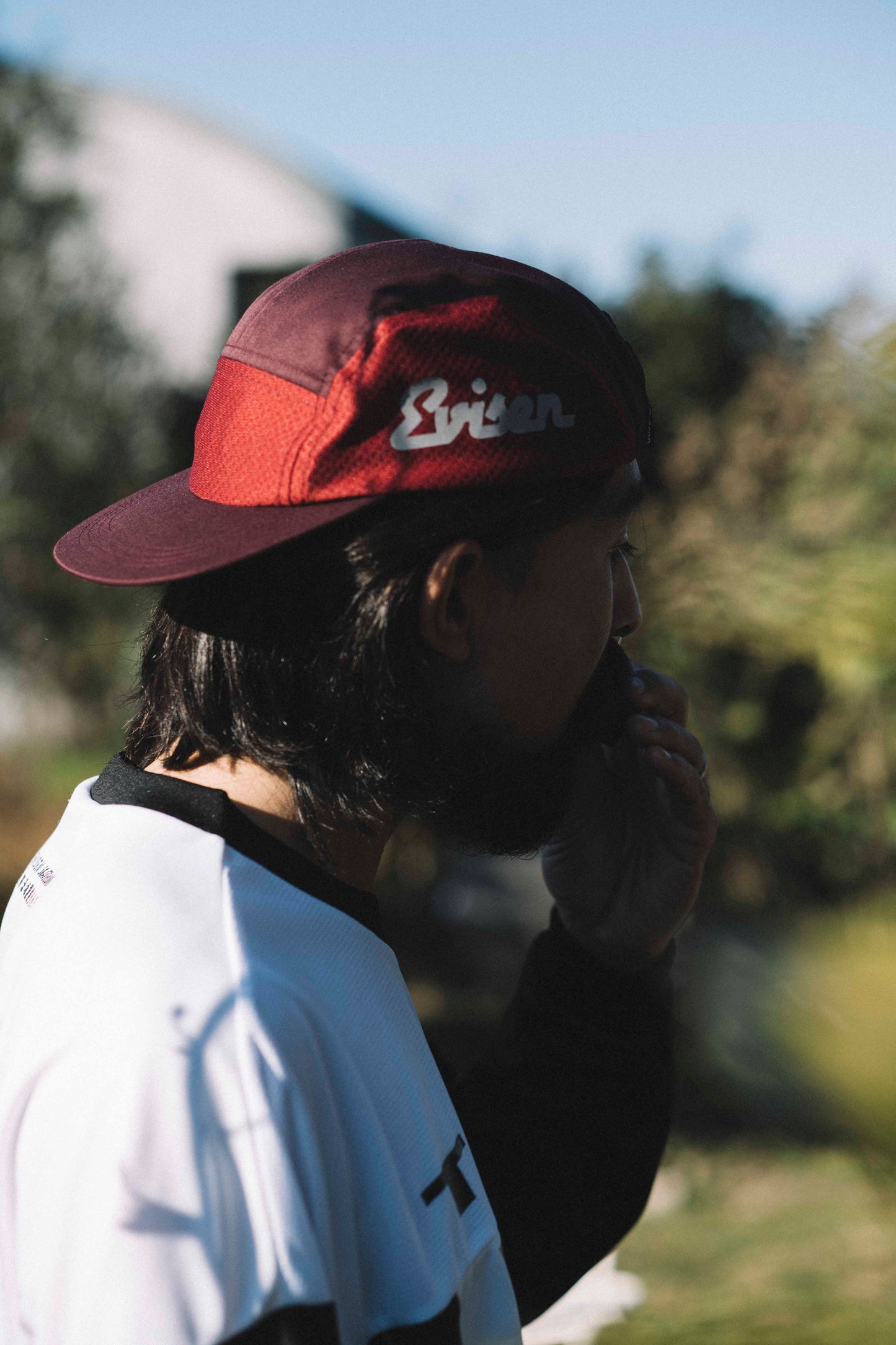 DINER LOGO MESH JET CAP - BURGUNDY