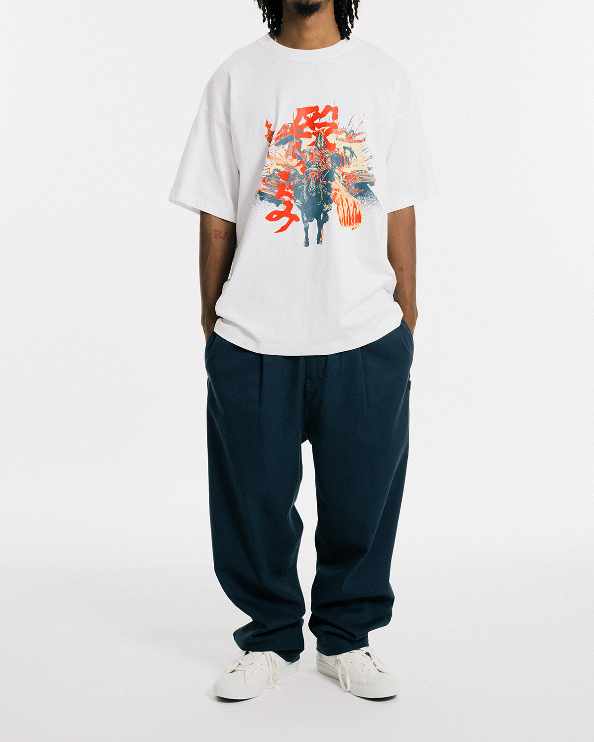 NAGURIKOMI TEE -  WHITE