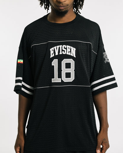 OHAKO HOCKEY SHIRT - BLACK × WHITE