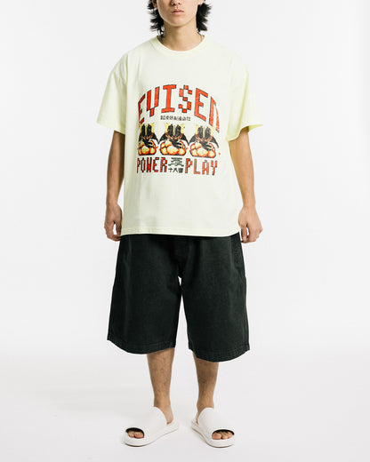 DOT POWER PLAY TECH TEE - LIGHT YELLOW