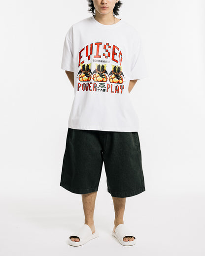 DOT POWER PLAY TECH TEE - WHITE