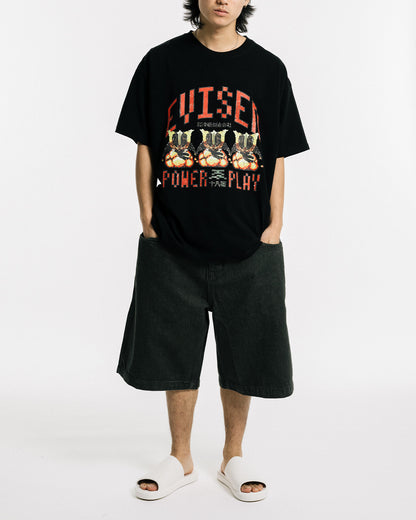 DOT POWER PLAY TECH TEE - BLACK